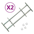 vidaXL Kraty bezpieczeństwa na okno z regulacją, 2 szt., 1000-1500 mm