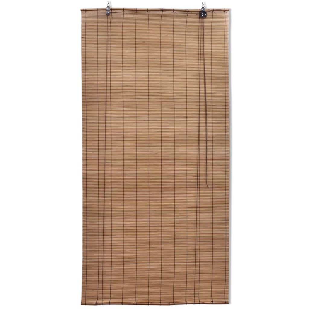 vidaXL Bambusowe rolety, 2 szt., 120 x 220 cm, brązowe