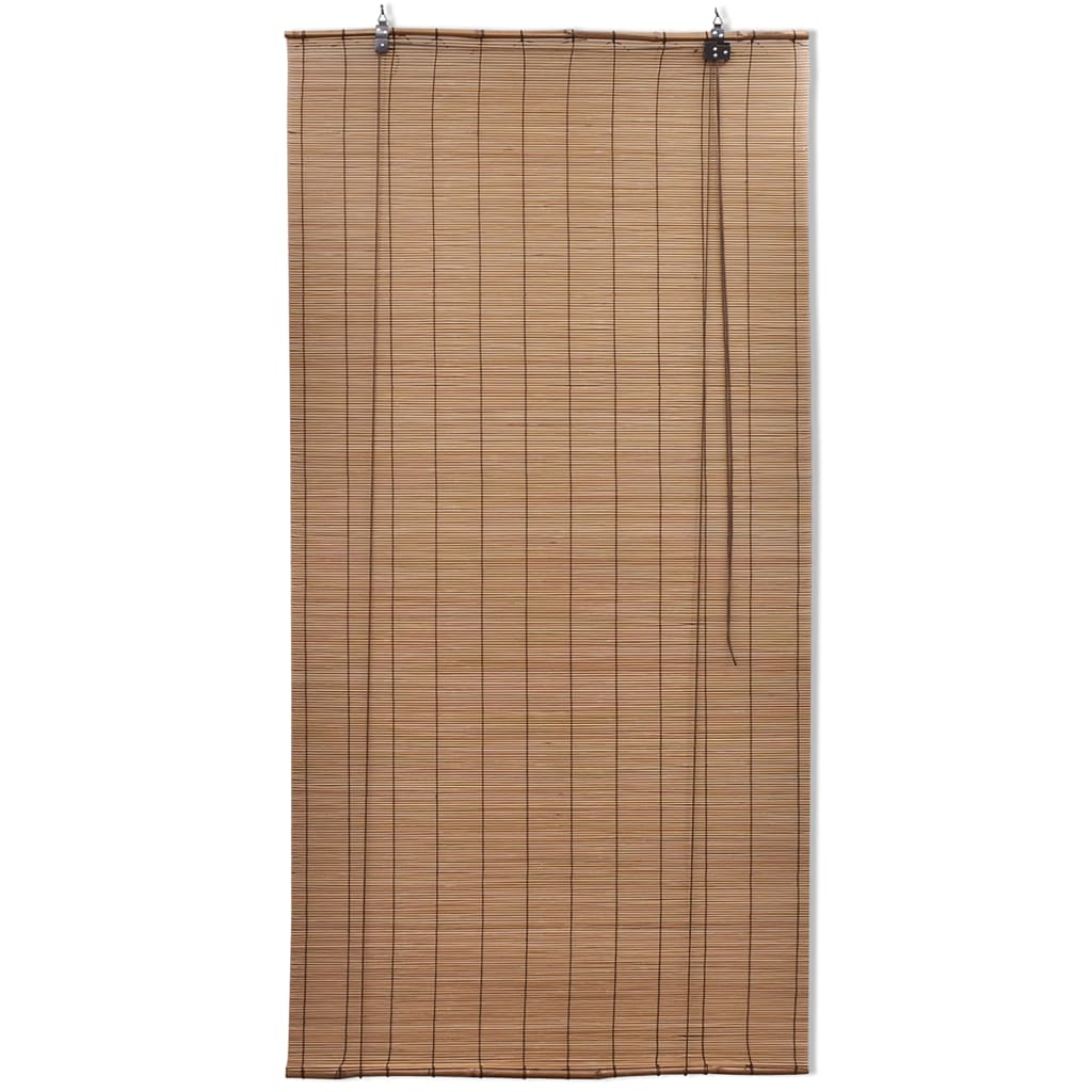 vidaXL Bambusowe rolety, 2 szt., 150 x 220 cm, brązowe