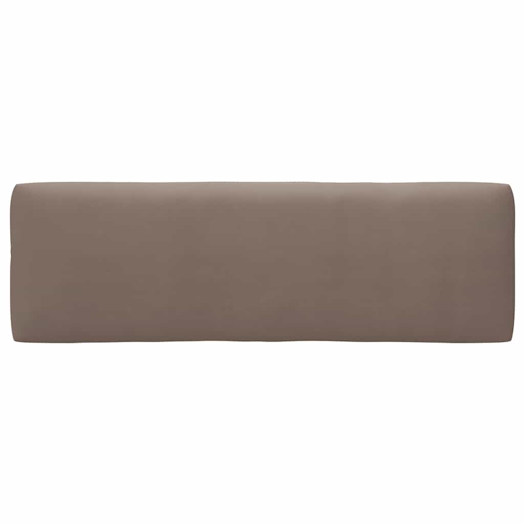 vidaXL Poduszki na palety, 3 szt., kolor taupe, tkanina