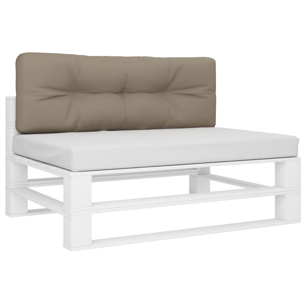 vidaXL Poduszka na paletę, taupe, 120x40x12 cm, tkanina