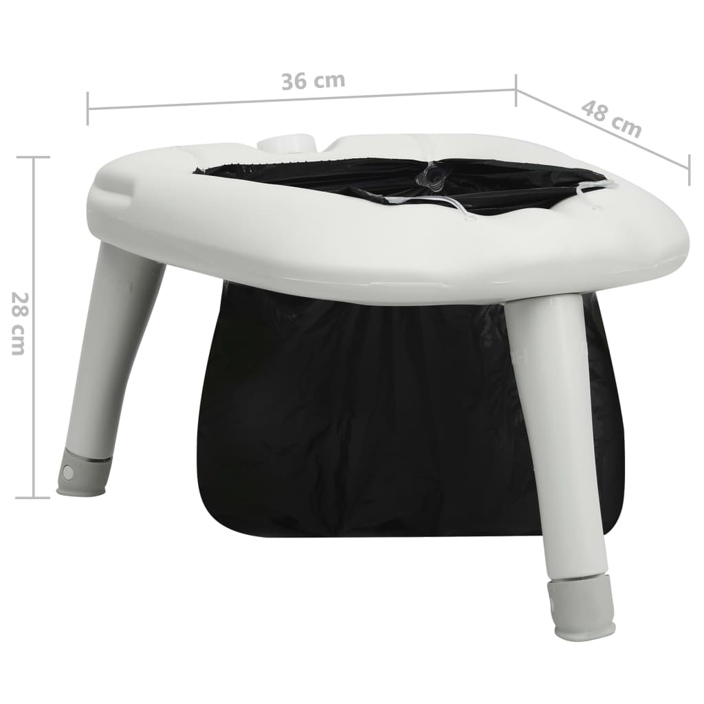 vidaXL Toaleta turystyczna z workami, 200 kg