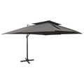vidaXL Parasol ogrodowy Cantilever z podwójnym blatem, antracytowy 400x300 cm