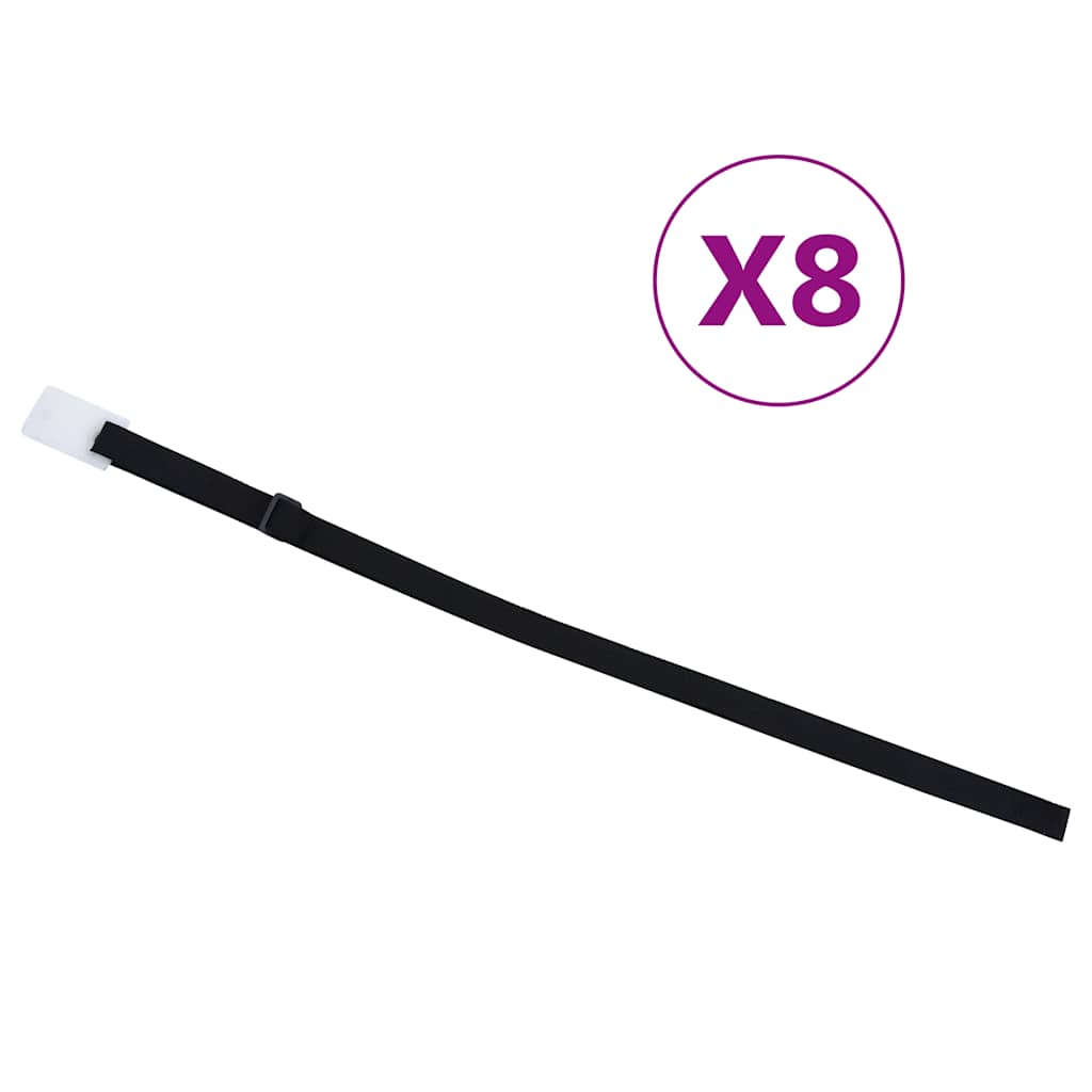 vidaXL Uniwersalne mocowania pokrywy basenu do rolki, 8 szt., 1,8 m