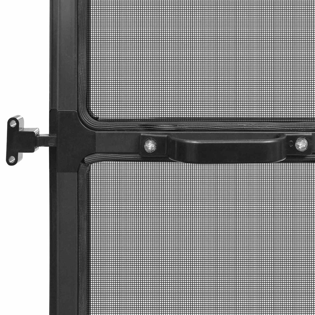 vidaXL Screen na owady z zawiasami Antracytowy i czarny 120 x 240 cm