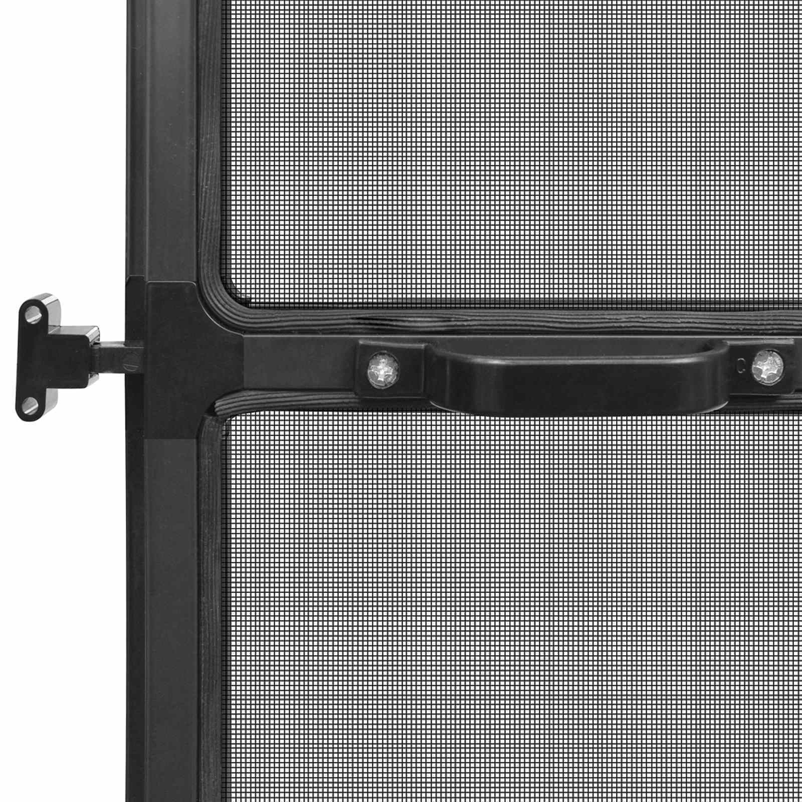 vidaXL Screen na owady z zawiasami Antracytowy i czarny 120 x 240 cm