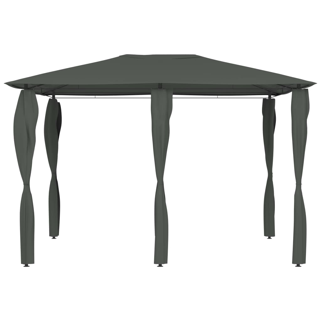 vidaXL Altana z pokryciem słupków 3x4x2,6 m, antracytowa, 160 g/m²