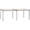vidaXL Altana z rozsuwanym dachem, 600x300x233 cm, kremowa