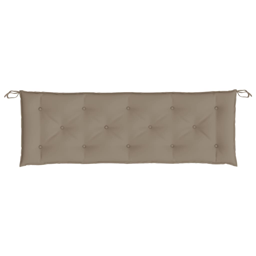 vidaXL Poduszka na ławkę ogrodową, taupe, 150x50x7 cm, tkanina