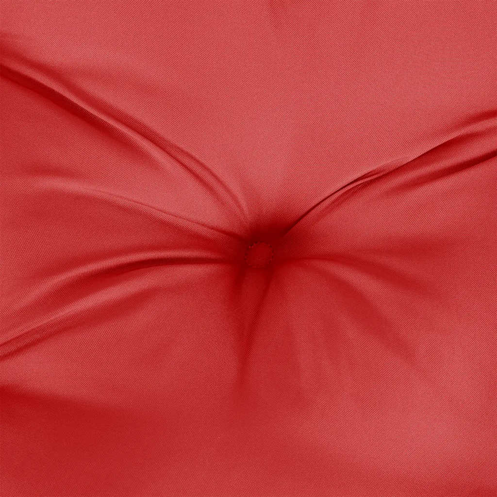vidaXL Poduszka na ławkę ogrodową, czerwona, 100x(50+50)x7 cm