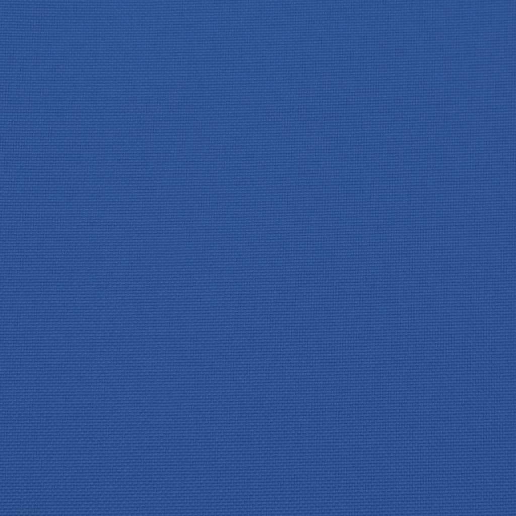 vidaXL Poduszka na ławkę ogrodową, niebieska, 200x(50+50)x7 cm