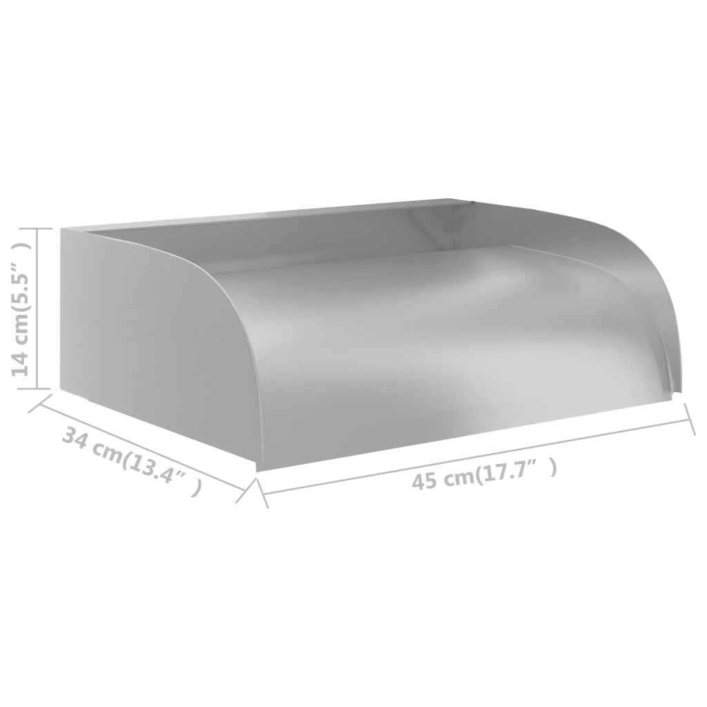vidaXL Fontanna do basenu, 45x34x14 cm, stal nierdzewna 304