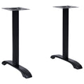 vidaXL Nogi do stołu bistro 2 szt. Czarne 61x8x72 cm Żeliwo