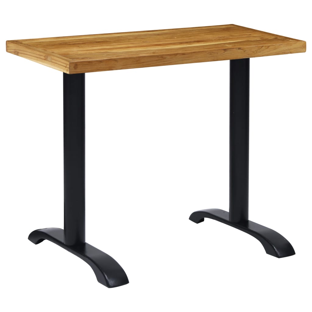 vidaXL Nogi do stołu bistro 2 szt. Czarne 61x8x72 cm Żeliwo
