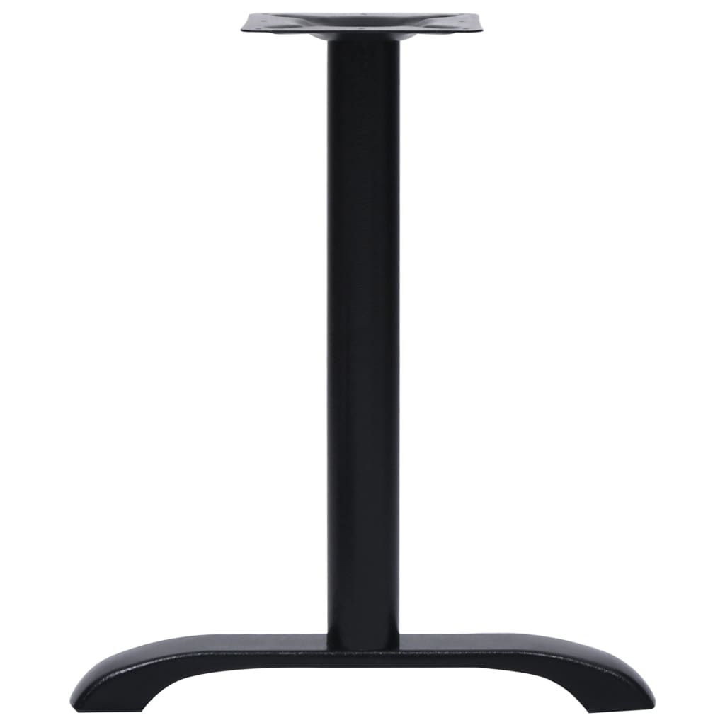 vidaXL Nogi do stołu bistro 2 szt. Czarne 61x8x72 cm Żeliwo