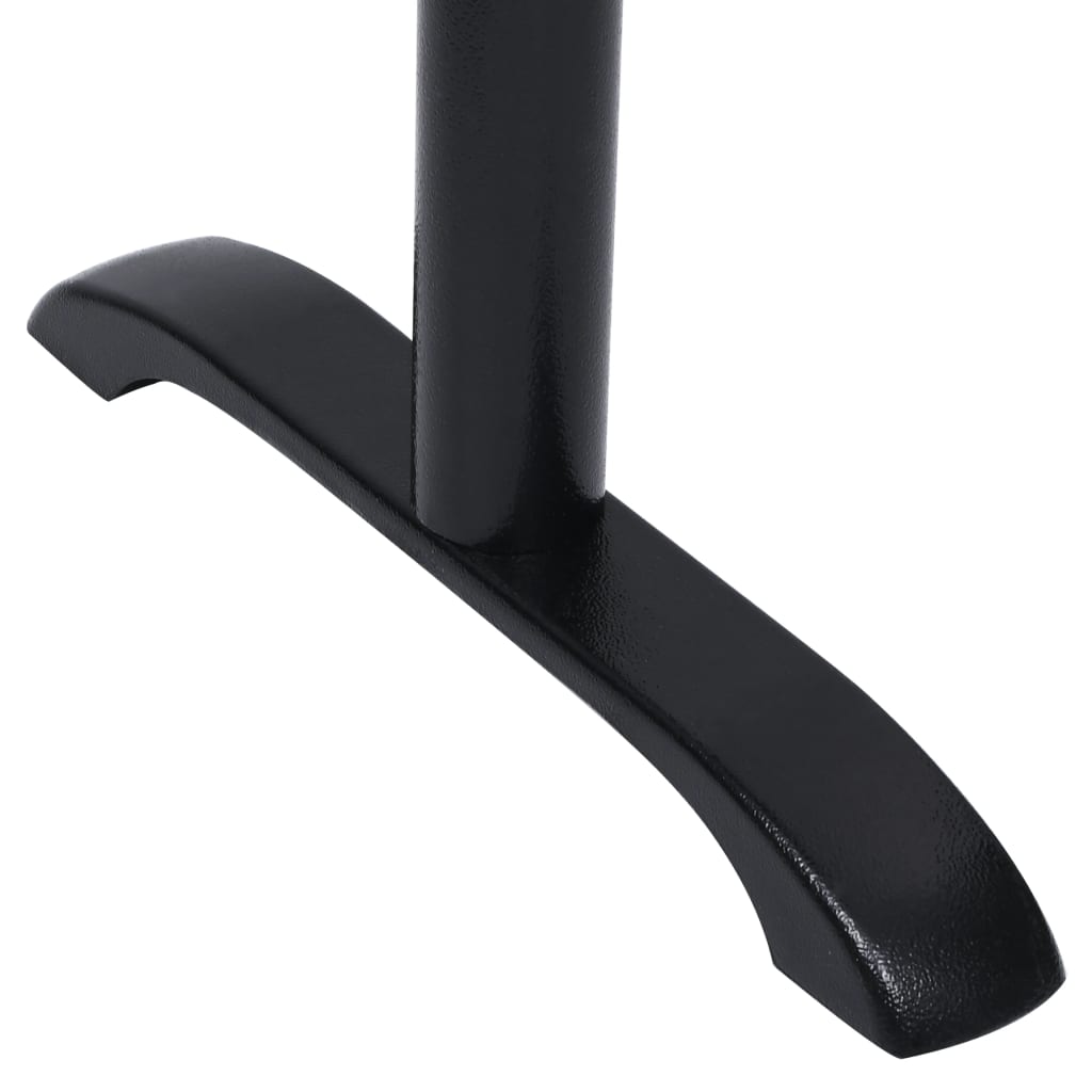 vidaXL Nogi do stołu bistro 2 szt. Czarne 61x8x72 cm Żeliwo
