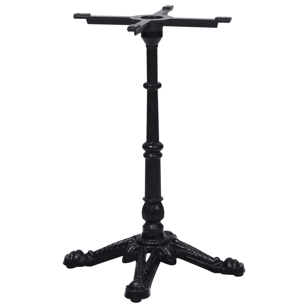 vidaXL Noga stołu bistro czarna 52x52x72 cm żeliwo