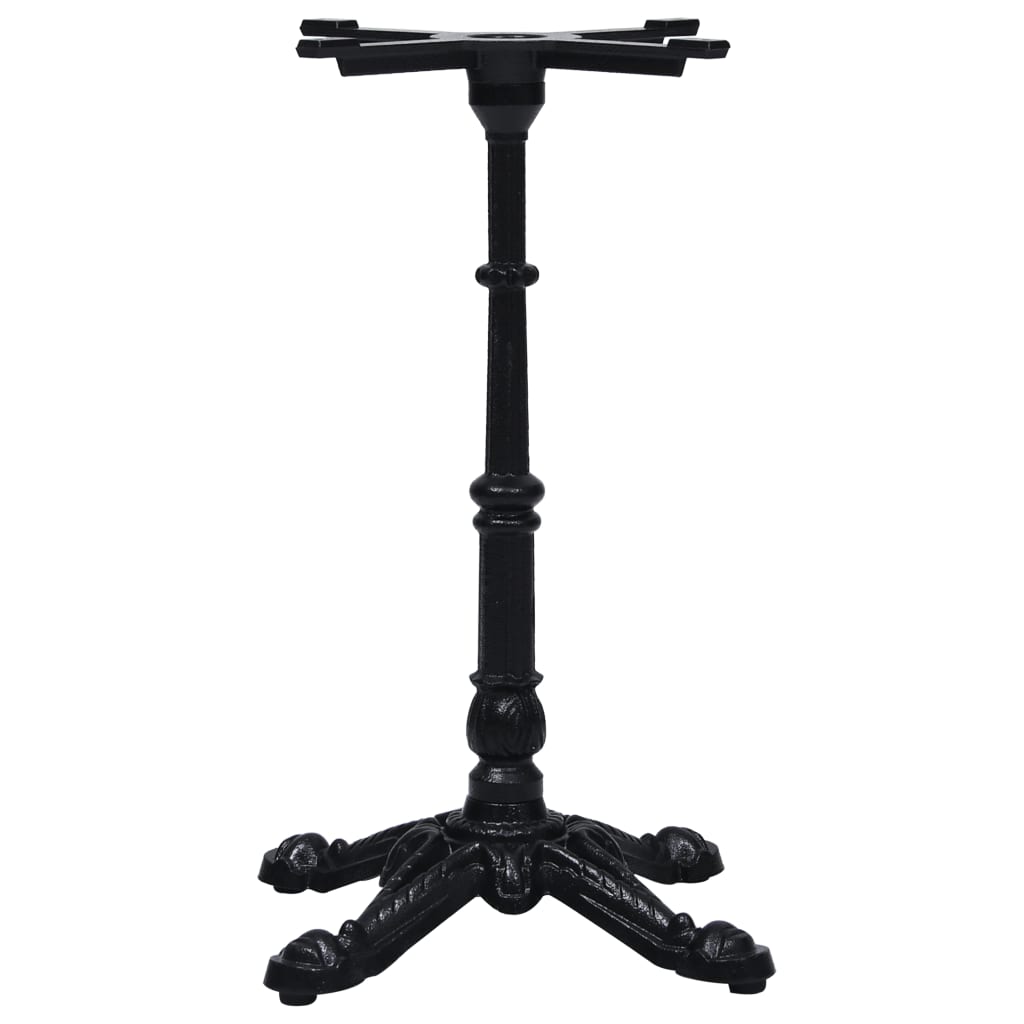 vidaXL Noga stołu bistro czarna 52x52x72 cm żeliwo