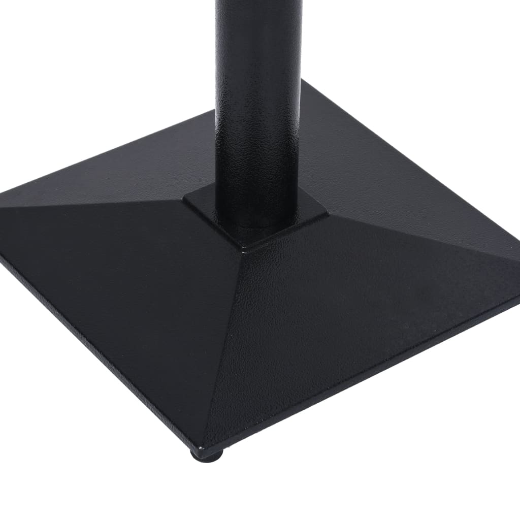 vidaXL Noga stołu bistro czarna 41x41x72 cm żeliwo