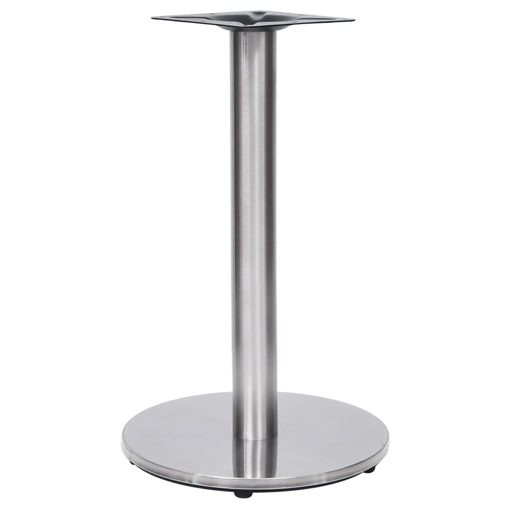 vidaXL Noga stołu bistro srebrna Ø45x72 cm stal nierdzewna