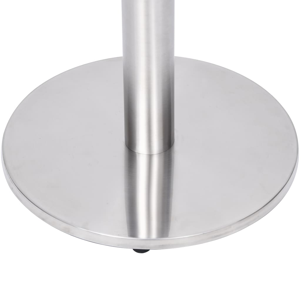 vidaXL Noga stołu bistro srebrna Ø45x72 cm stal nierdzewna