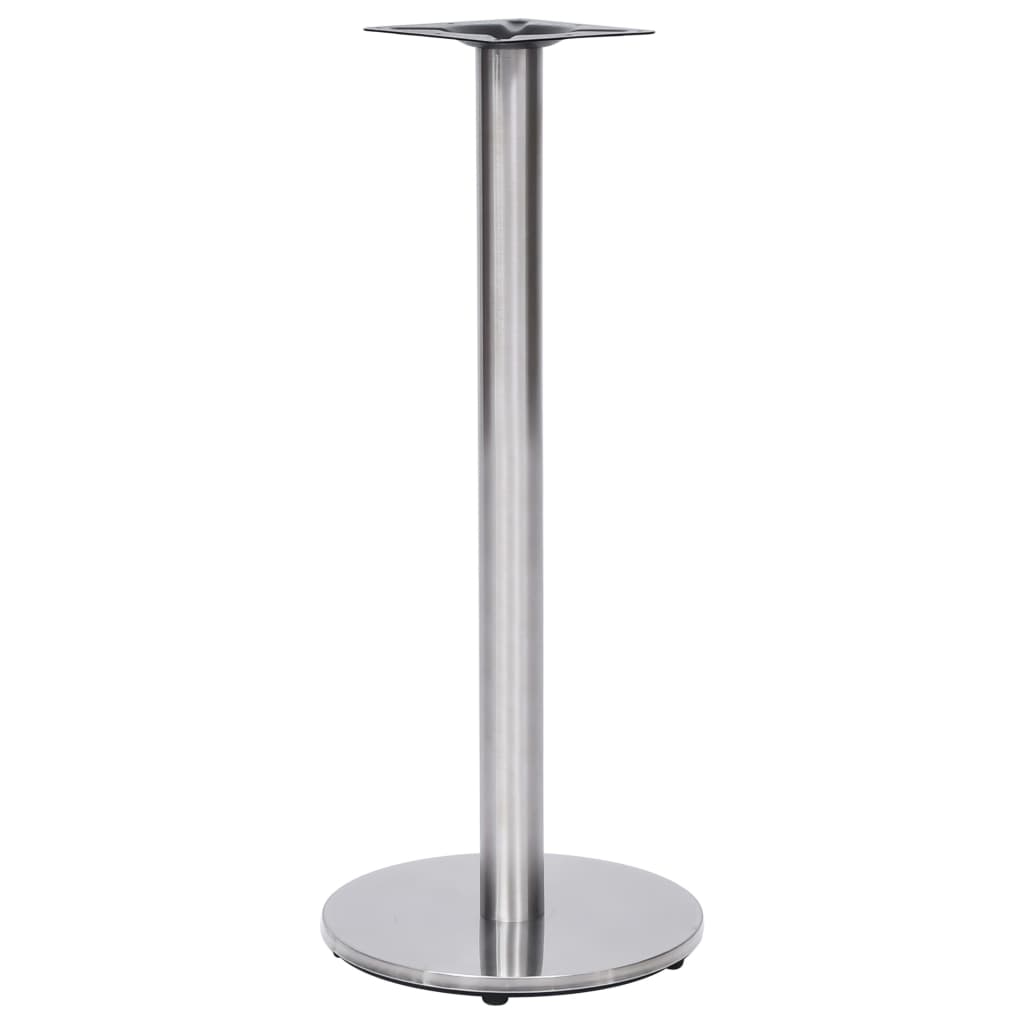 vidaXL Noga do stolika bistro, srebrna, Ø45x107 cm, stal nierdzewna