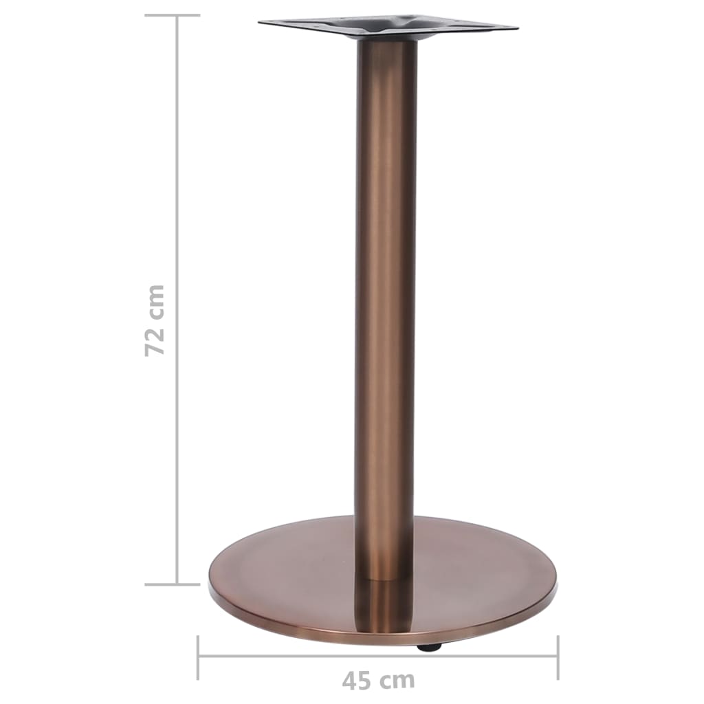 vidaXL Noga stołu bistro złota Ø45x72 cm stal nierdzewna