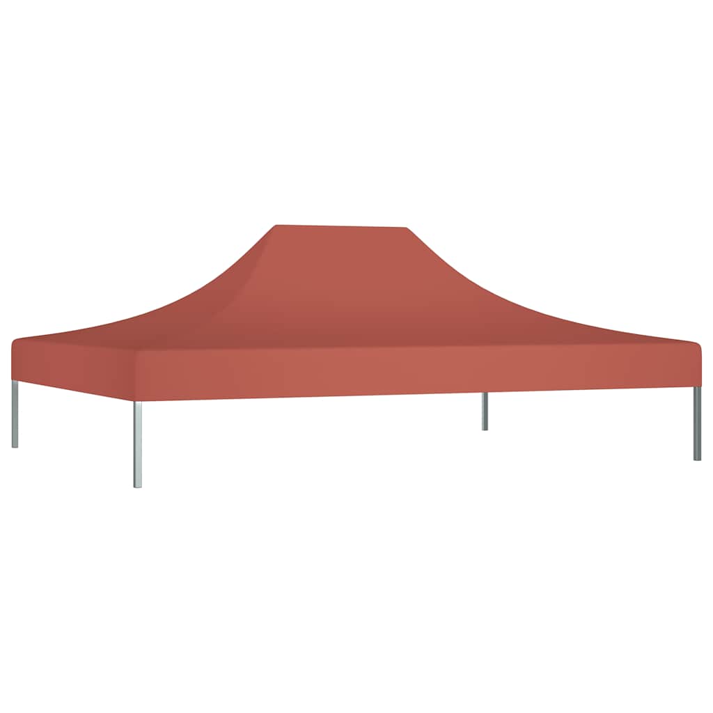 vidaXL Dach do namiotu imprezowego, 4,5 x 3 m, terakota, 270 g/m²