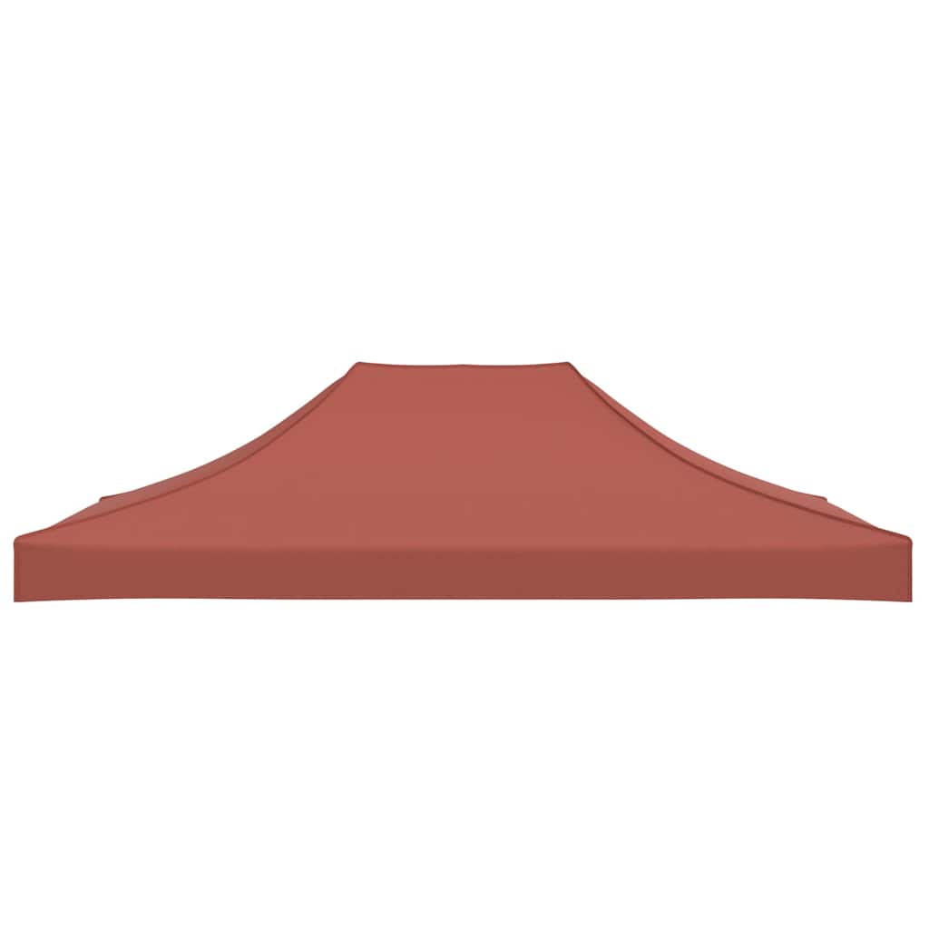 vidaXL Dach do namiotu imprezowego, 4,5 x 3 m, terakota, 270 g/m²