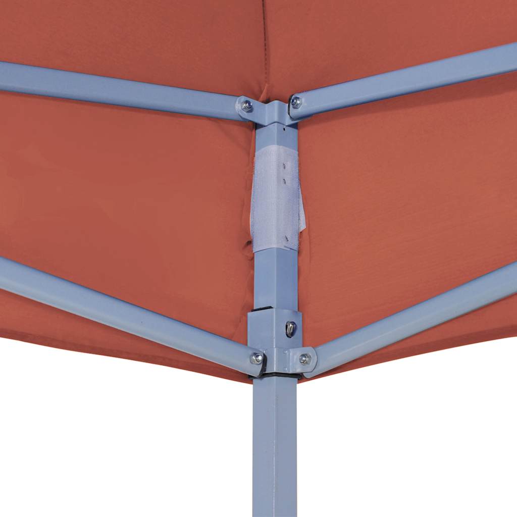 vidaXL Dach do namiotu imprezowego, 4,5 x 3 m, terakota, 270 g/m²
