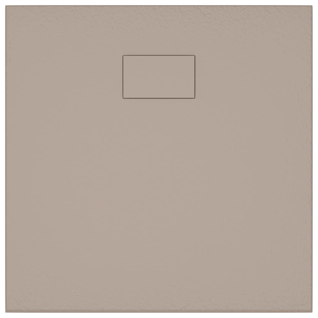 vidaXL Brodzik prysznicowy, SMC, brązowy, 80 x 80 cm