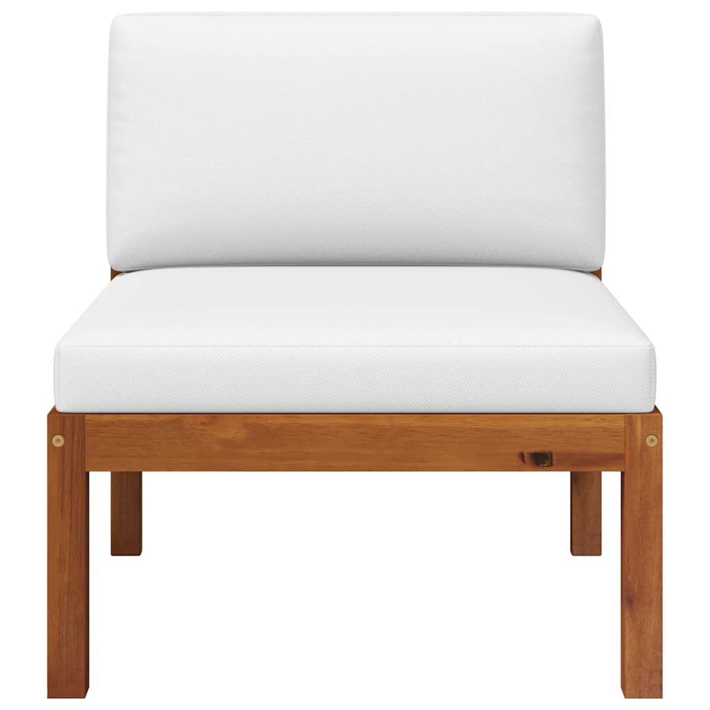 vidaXL 2-częściowy zestaw wypoczynkowy ogrodowy z poduszkami, drewno akacjowe i lina