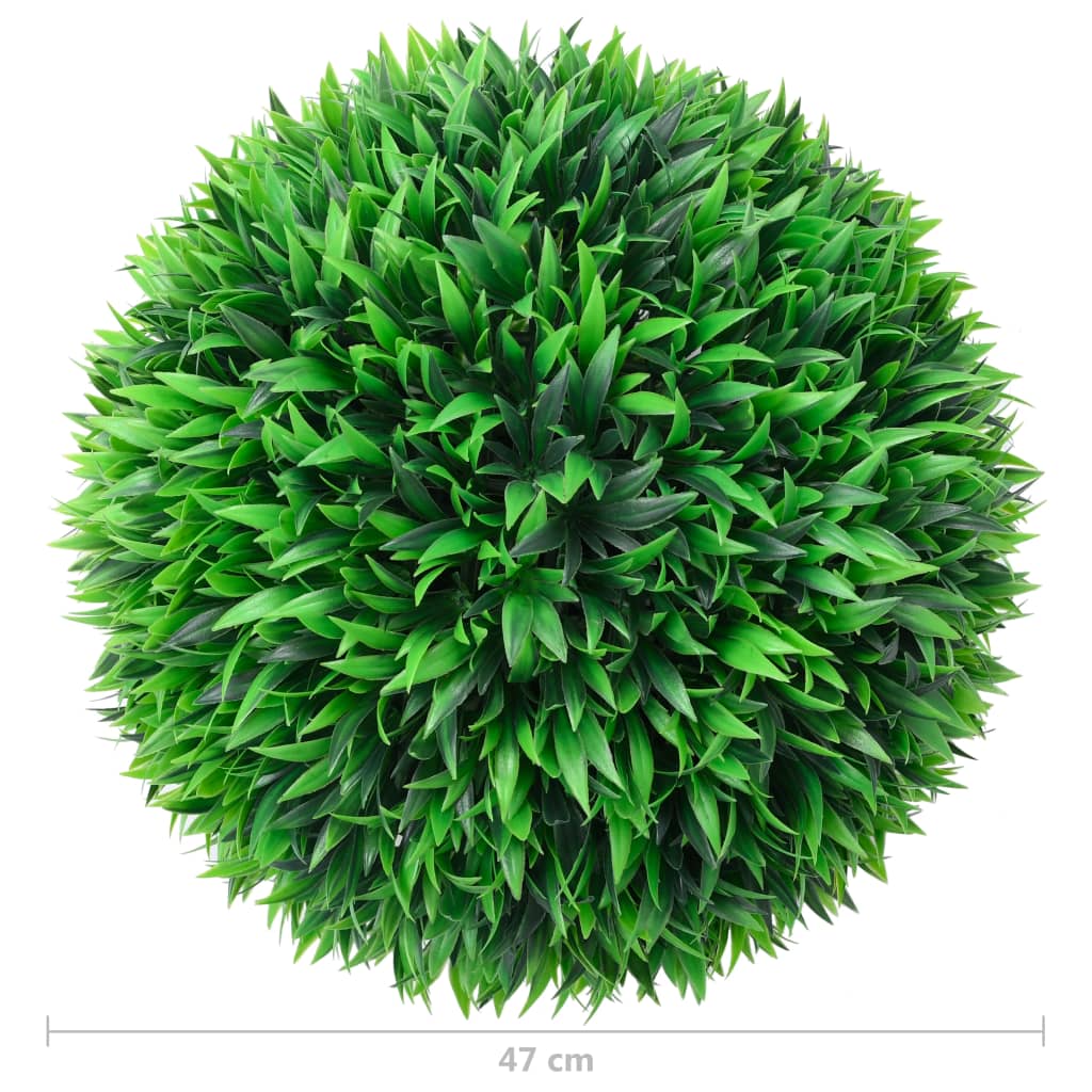 vidaXL Kule sztucznego bukszpanu, 2 szt., 47 cm