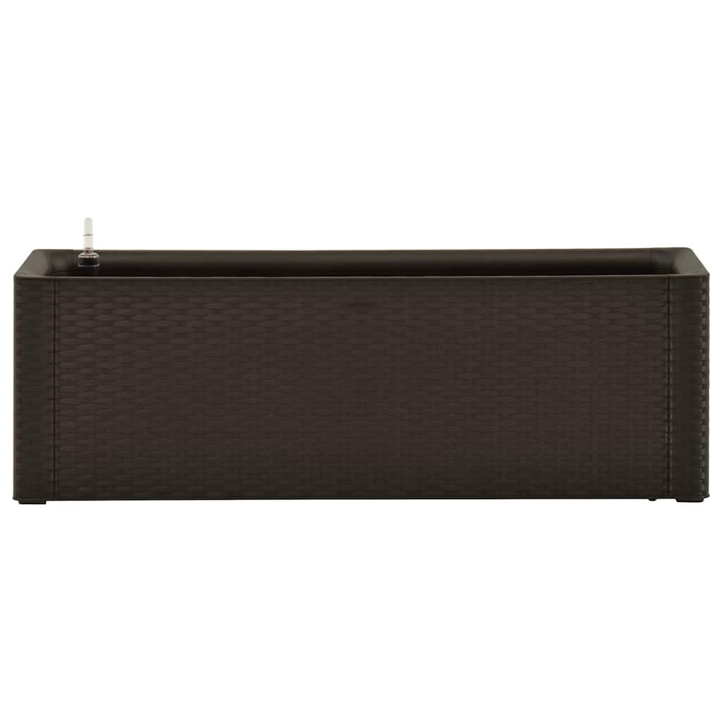 vidaXL Podwyższona donica z systemem podlewania, mokka, 100x43x33 cm