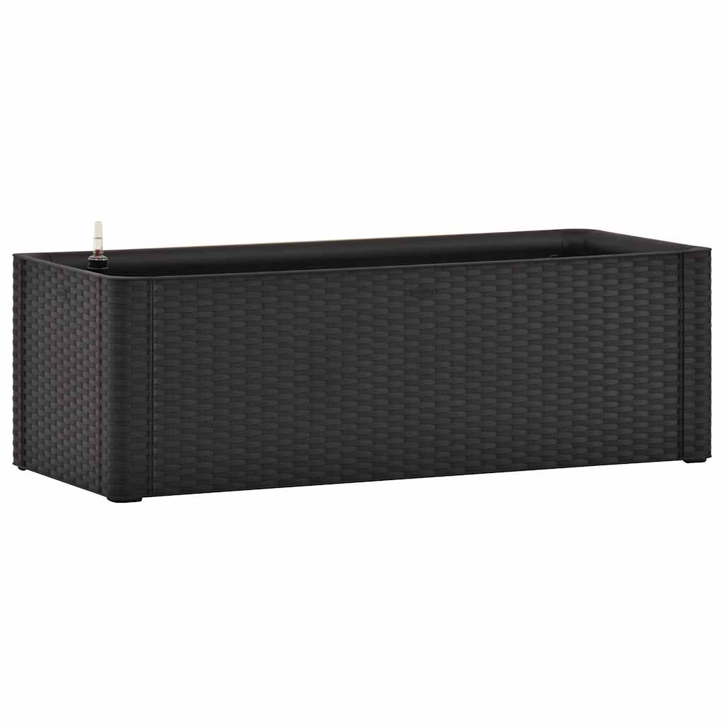 vidaXL Podwyższona donica z systemem podlewania, antracyt, 100x43x33cm
