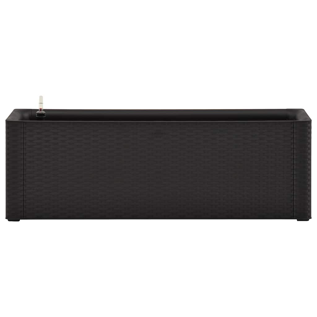 vidaXL Podwyższona donica z systemem podlewania, antracyt, 100x43x33cm