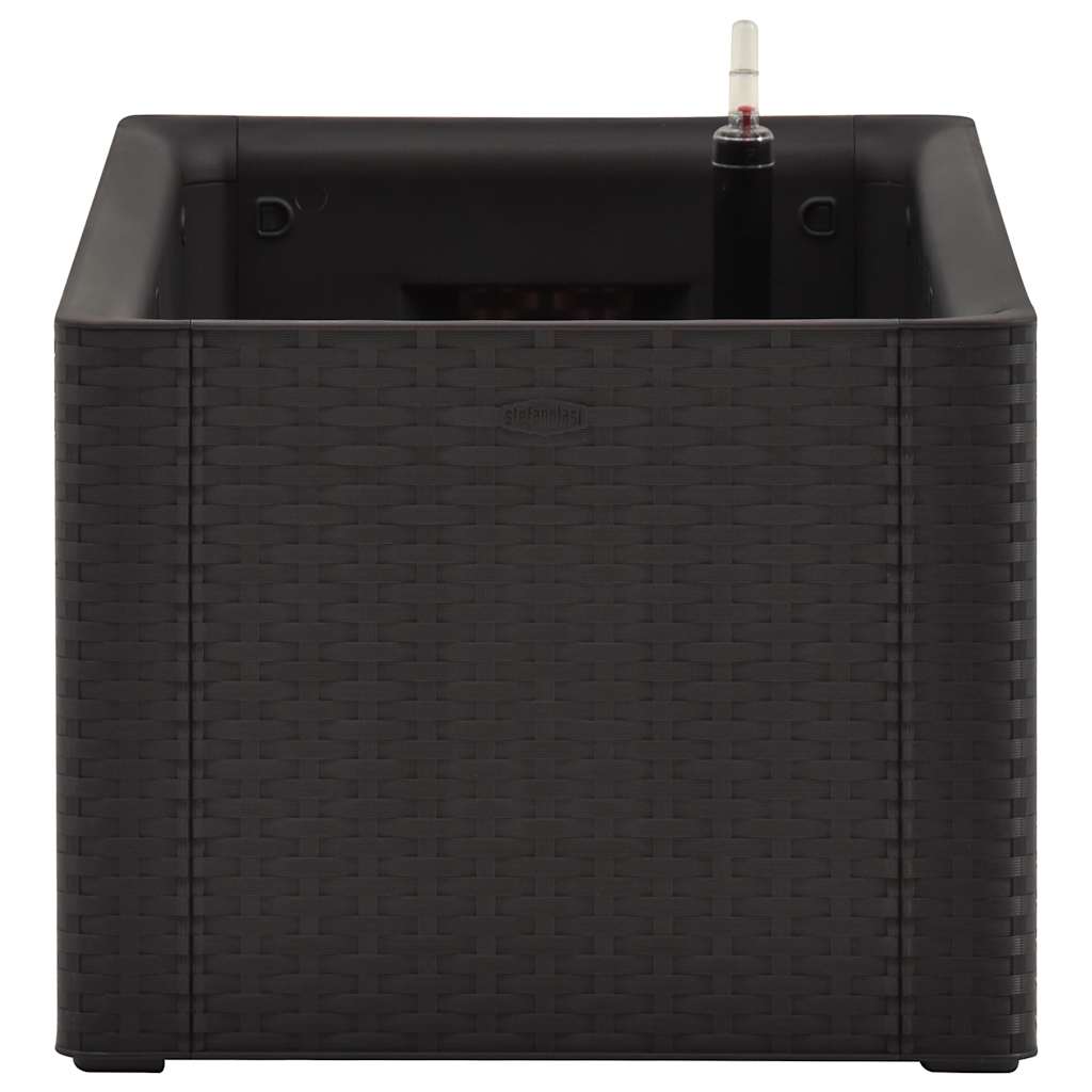 vidaXL Podwyższona donica z systemem podlewania, antracyt, 100x43x33cm