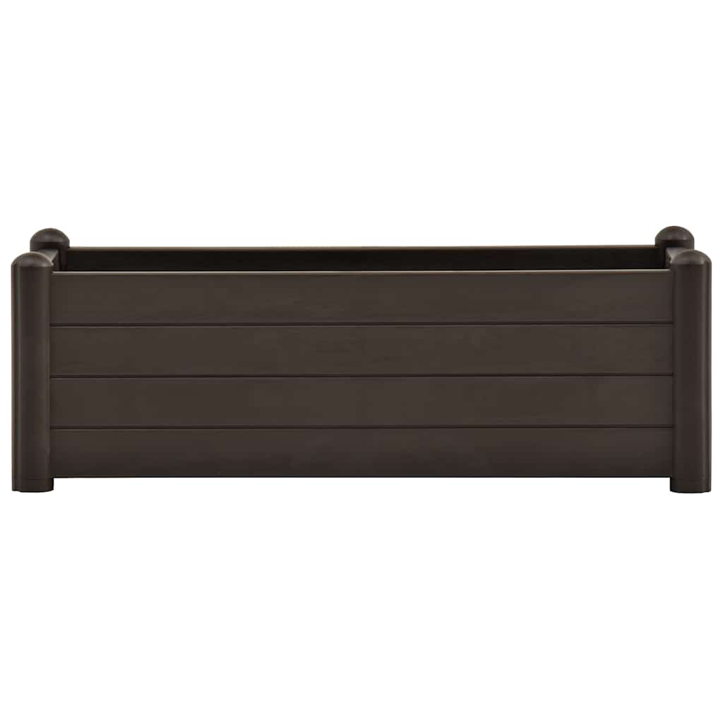 vidaXL Podwyższona donica, PP, mokka, 100x43x35 cm