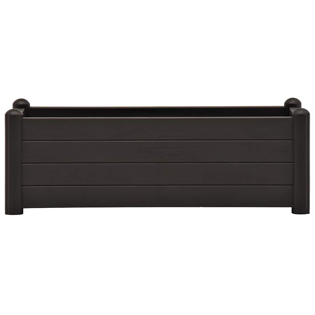 vidaXL Podwyższona donica, PP, antracytowa, 100x43x35 cm