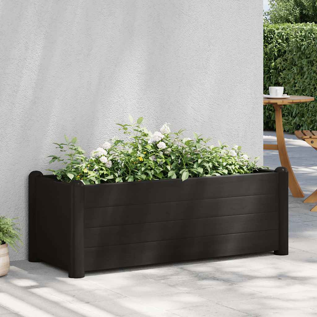 vidaXL Podwyższona donica, PP, antracytowa, 100x43x35 cm