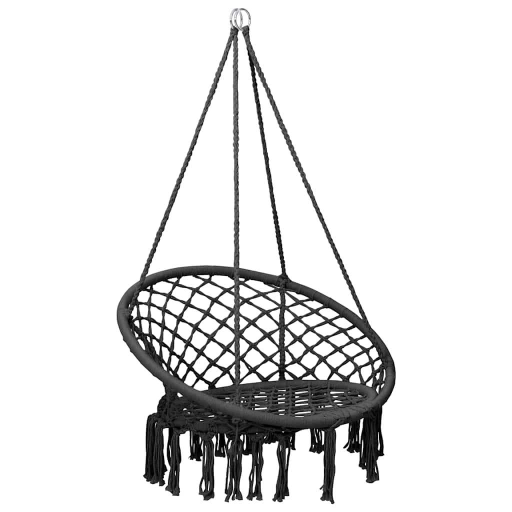 vidaXL Fotel hamakowy, 80 cm, antracytowy