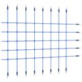 vidaXL Siatka do wspinania, 200x150 cm, niebieska