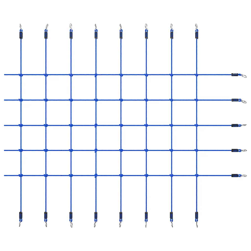 vidaXL Siatka do wspinania, 200x150 cm, niebieska