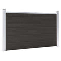 vidaXL Panel ogrodzeniowy, WPC, 180x105 cm, czarny