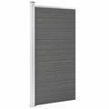 vidaXL Panel ogrodzeniowy z WPC, 95x186 cm, szary