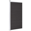 vidaXL Panel ogrodzeniowy z WPC, 95x186 cm, czarny