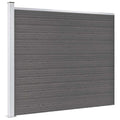 vidaXL Panel ogrodzeniowy z WPC, 175x146 cm, szary