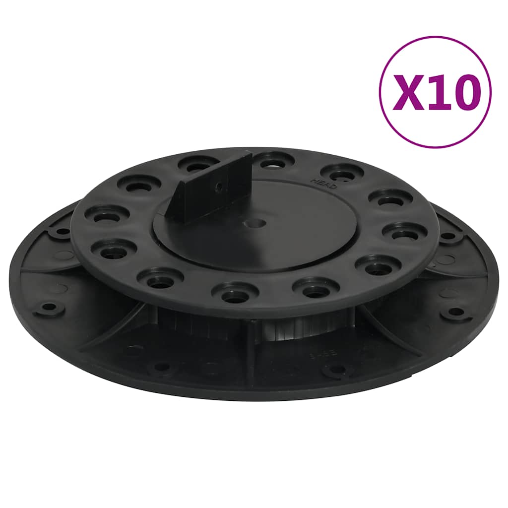 vidaXL Regulowane wsporniki tarasowe, 10 szt., 20-30 mm