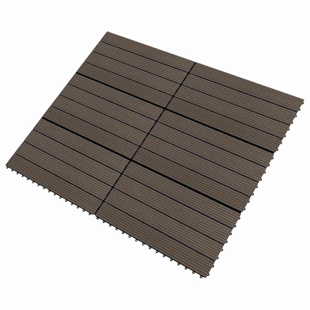 vidaXL Płytka Tarasowa 6 pcs Ciemny brąz 60 x 30 cm