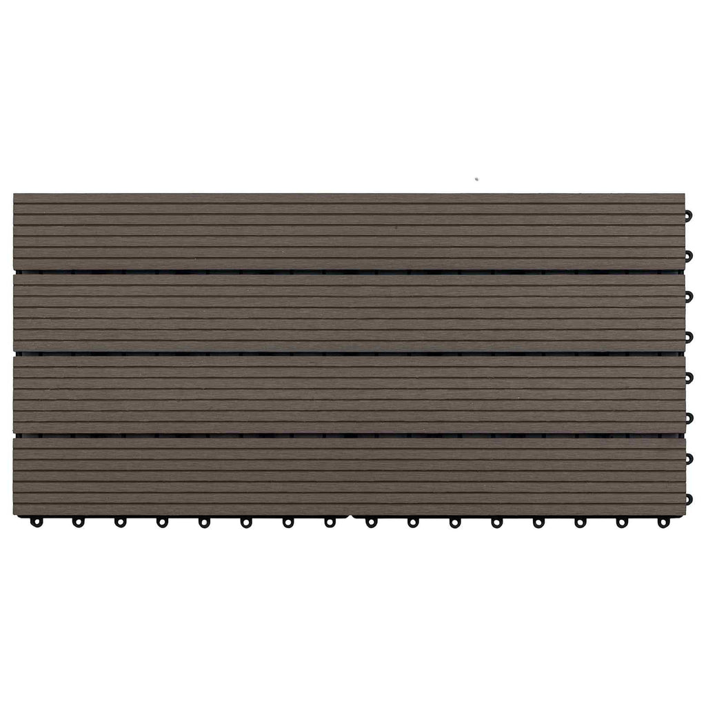 vidaXL Płytka Tarasowa 6 pcs Ciemny brąz 60 x 30 cm